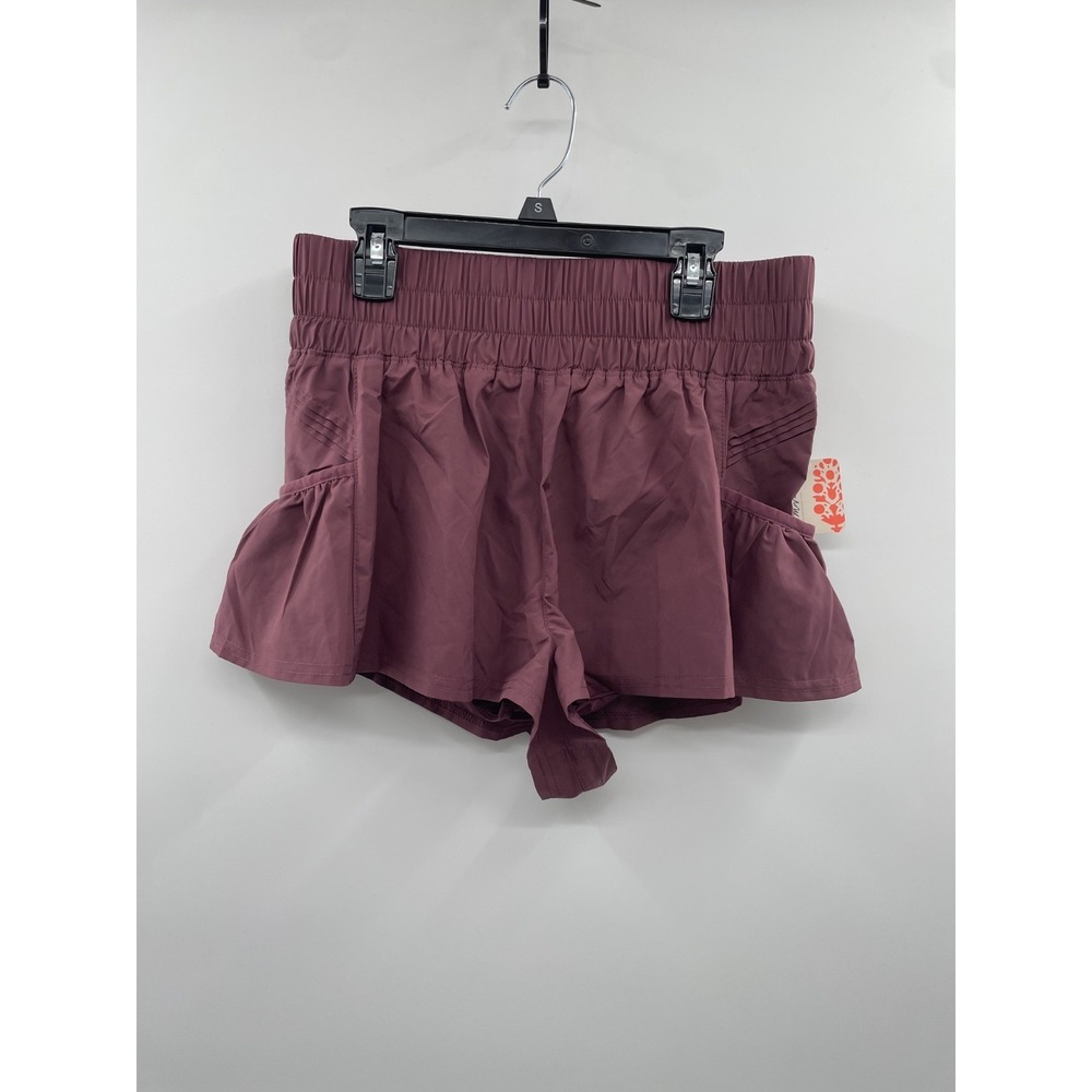 NWT Fp Movement By Free People Get Your Flirt‎ On Shorts Women's Small Burgundy